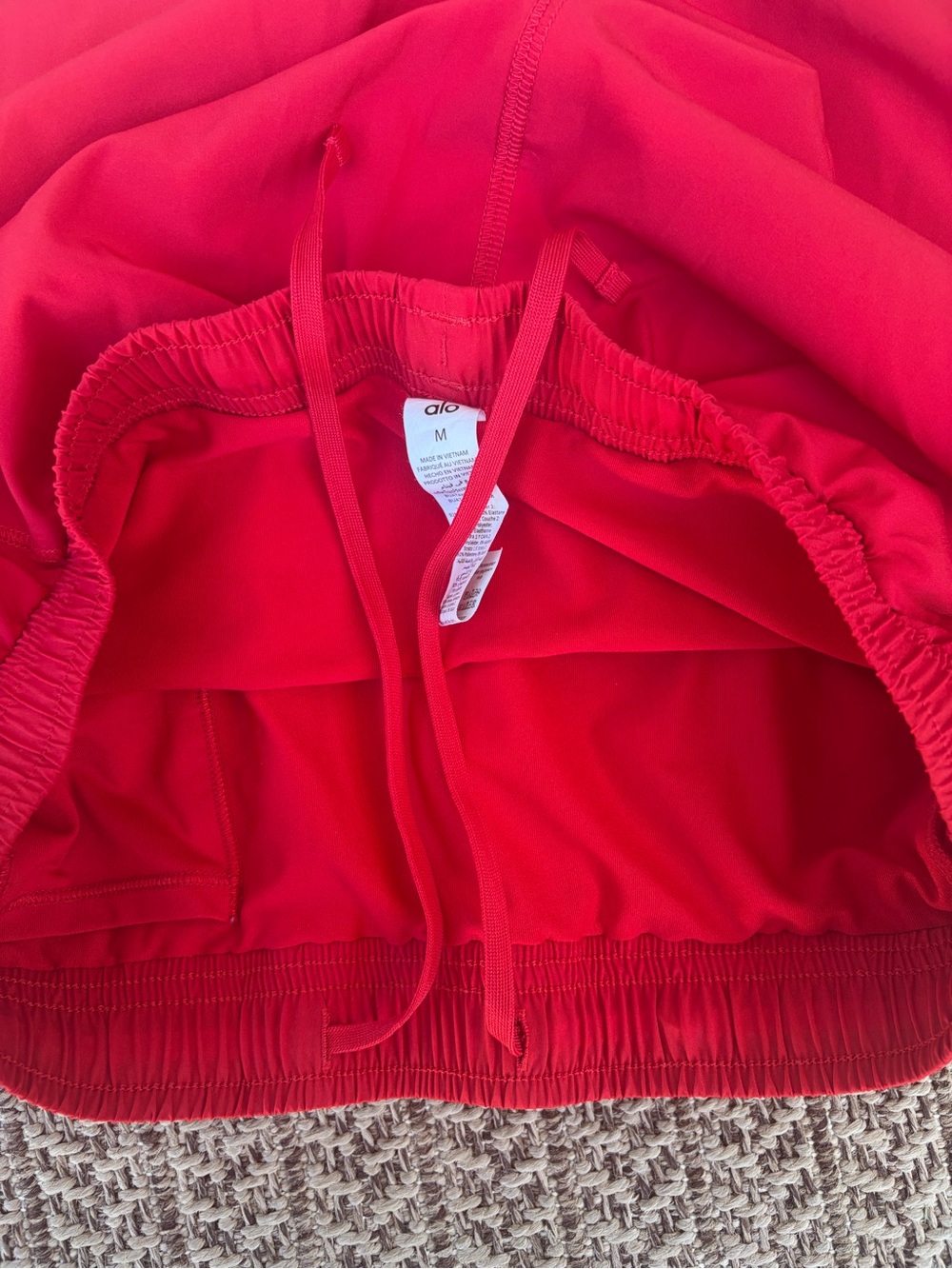 ALO Yoga Women's Red Shorts - Picture 9 of 10